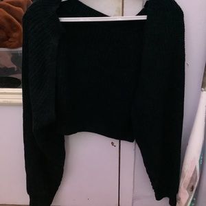 Crop top cardigan
